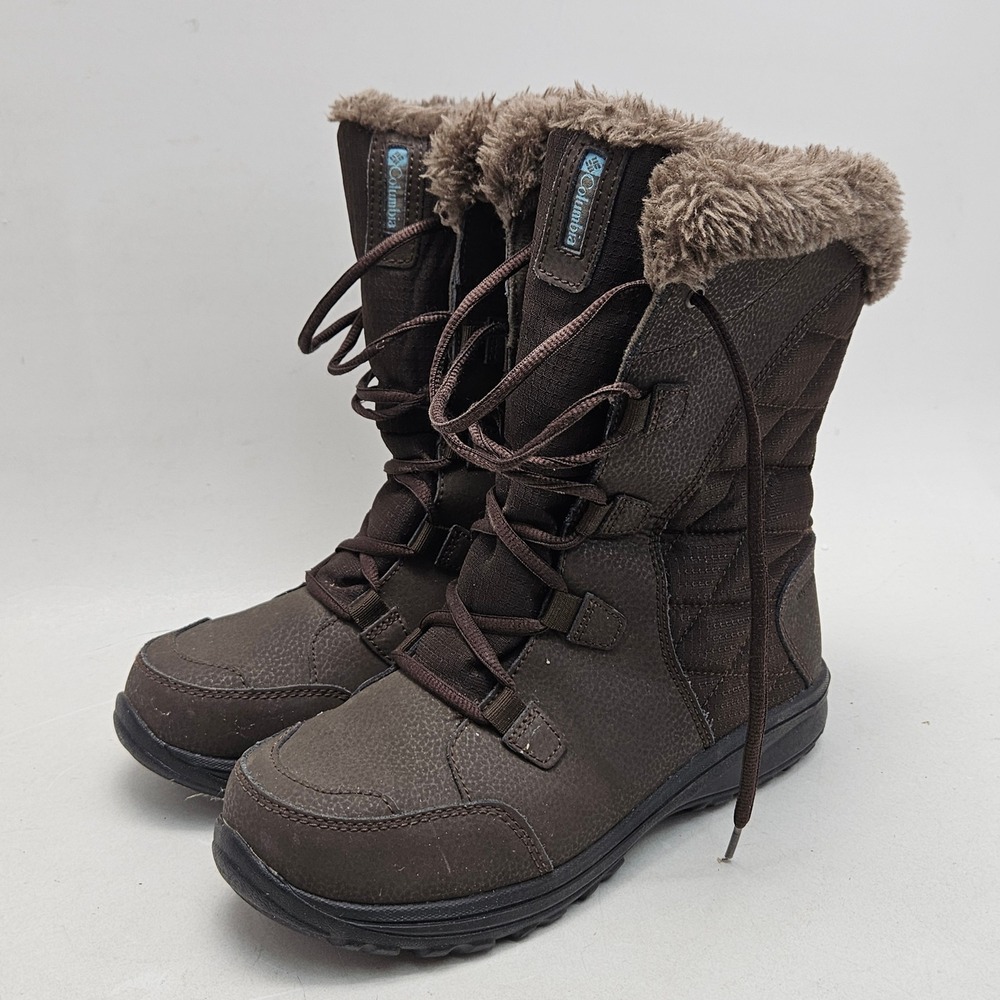 Columbia Ice Maiden II Snow Boots Womens 8 Brown Waterproof Insulated YL5230-231